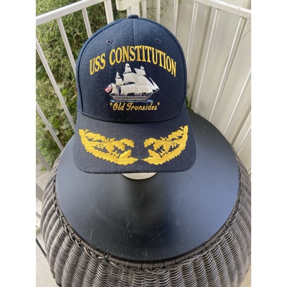 USS Constitution Snapback Hat "Old Ironsides" The Corps Cap US Navy Made In USA - Picture 1 of 11